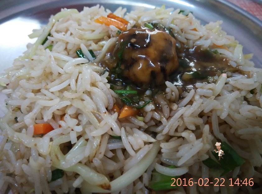 Manchurian Fried Rice.