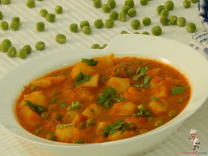 Aloo Matar - Healthy Dinner Ideas for two