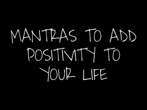 mantras to add positivity